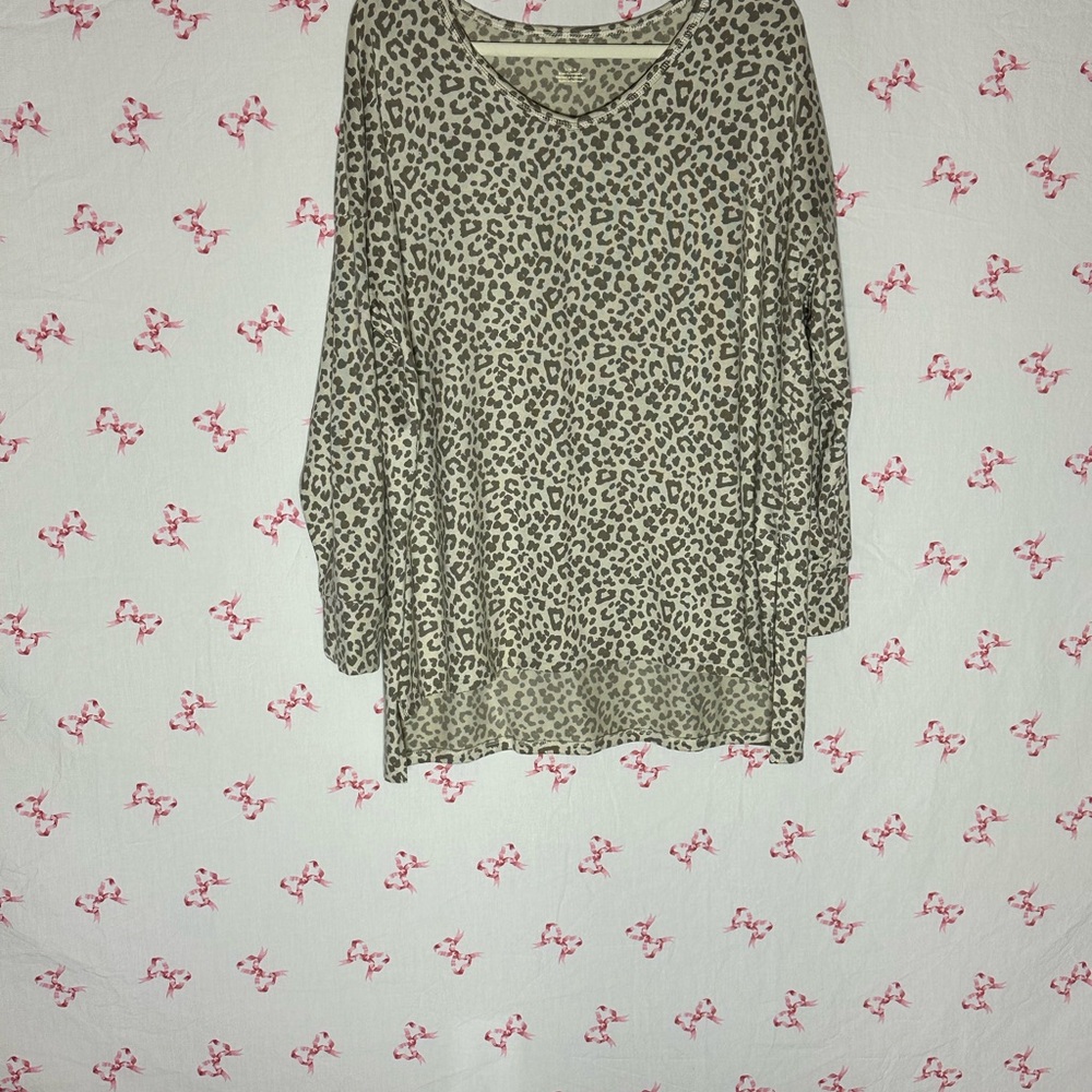 American Eagle Outfitters Leopard Print Blouse